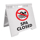 Spa Closed Icon - Evarite A-Frame Sign