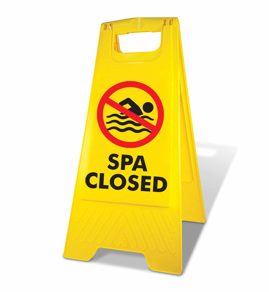 Yellow A-Frame - Spa Closed Icon