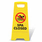 Yellow A-Frame - Spa Closed Icon