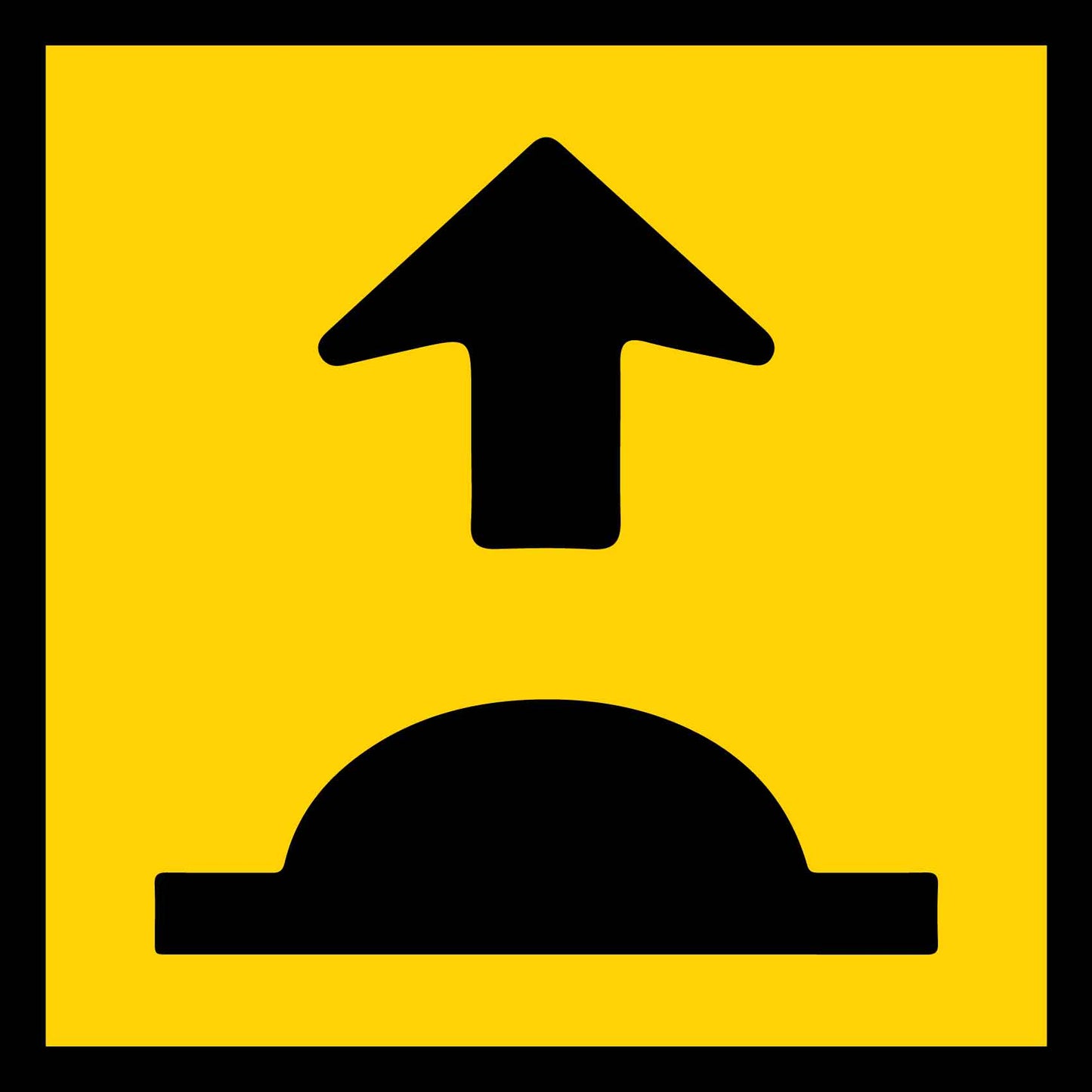 Speed Hump (Arrow Up) Multi Message Traffic Sign