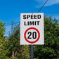 Speed Limit 20km Sign
