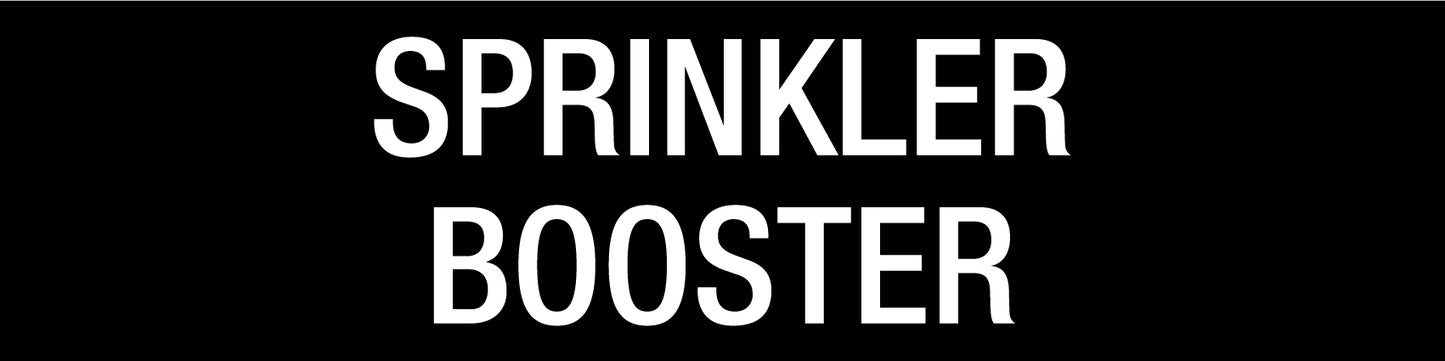 Sprinkler Booster - Statutory Sign