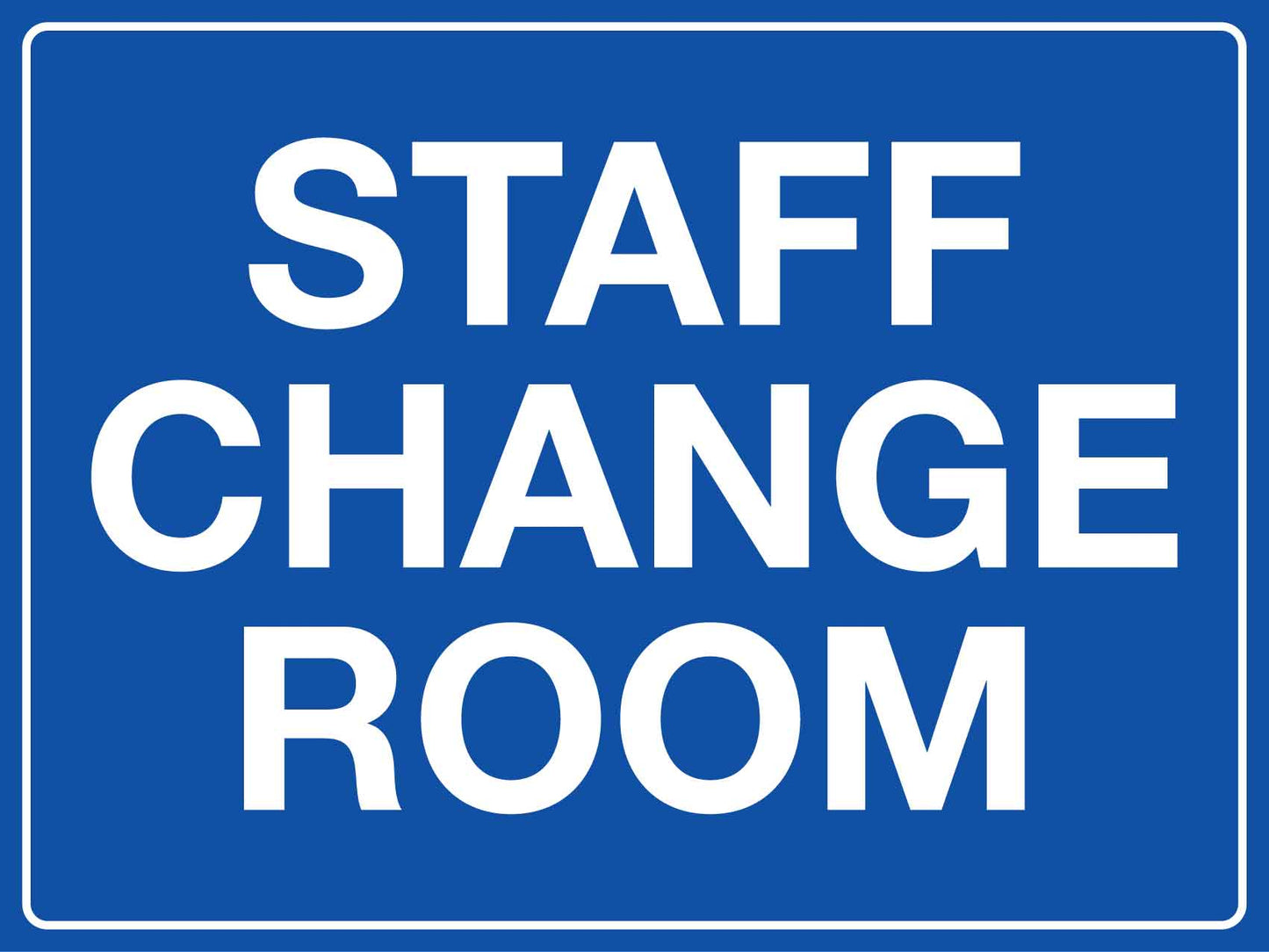 Staff Change Room Sign