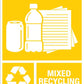 Standard Mixed Recycling Wheelie Bin Stickers