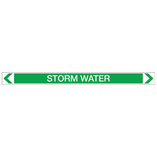 Water - Storm Water - Pipe Marker Sticker