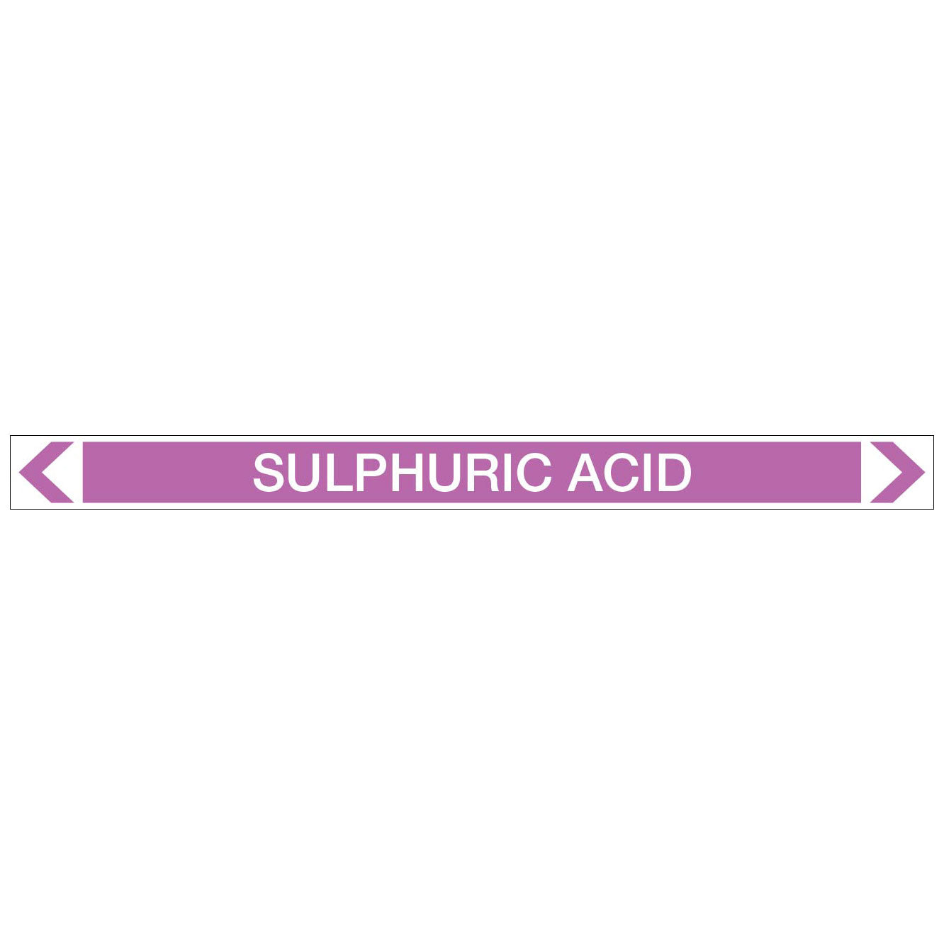 Alkalis / Acids - Sulphuric Acid - Pipe Marker Sticker