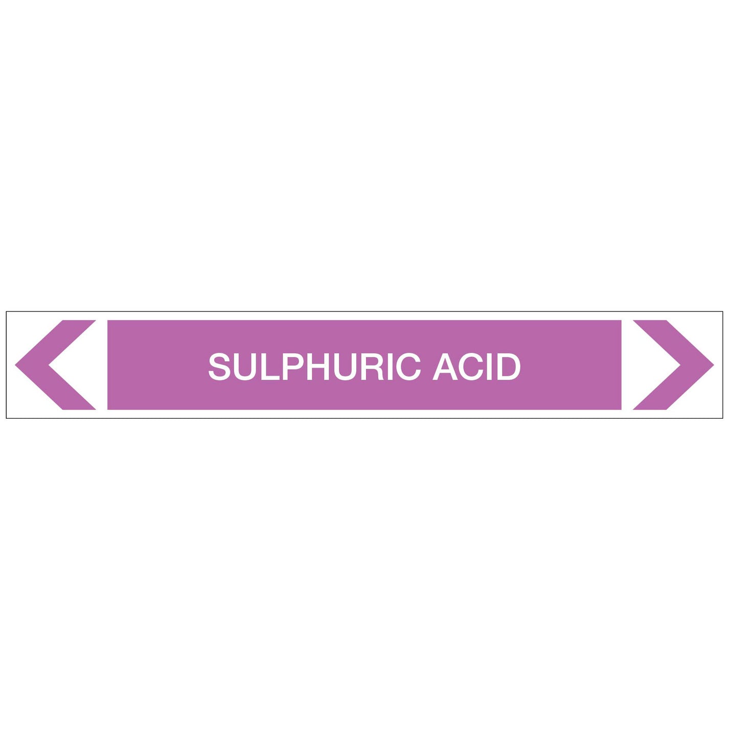 Alkalis / Acids Sulphuric Acid Pipe Marker Sticker New Signs
