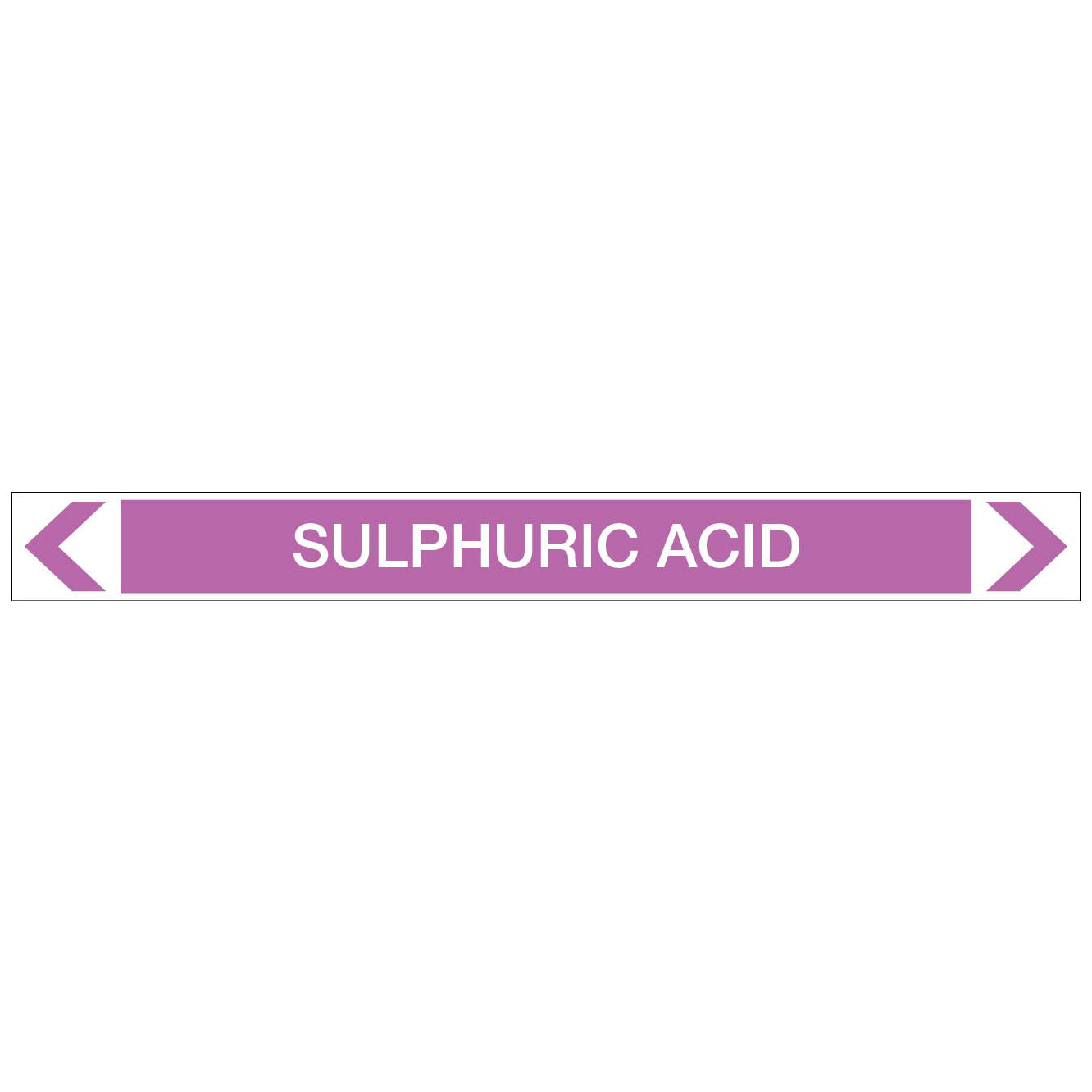 Alkalis / Acids - Sulphuric Acid - Pipe Marker Sticker
