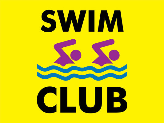 Swim Club Sign