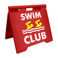 Swim Club - Evarite A-Frame Sign