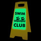 Glow In The Dark - Yellow A-Frame - Swim Club