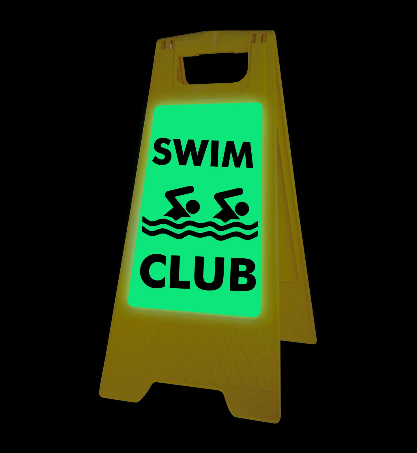 Glow In The Dark - Yellow A-Frame - Swim Club