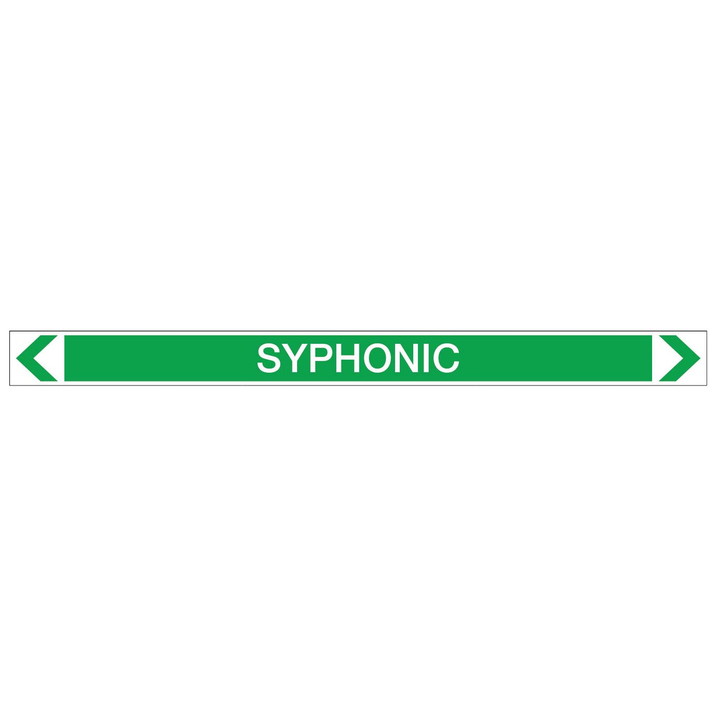 Water- Syphonic - Pipe Marker Sticker