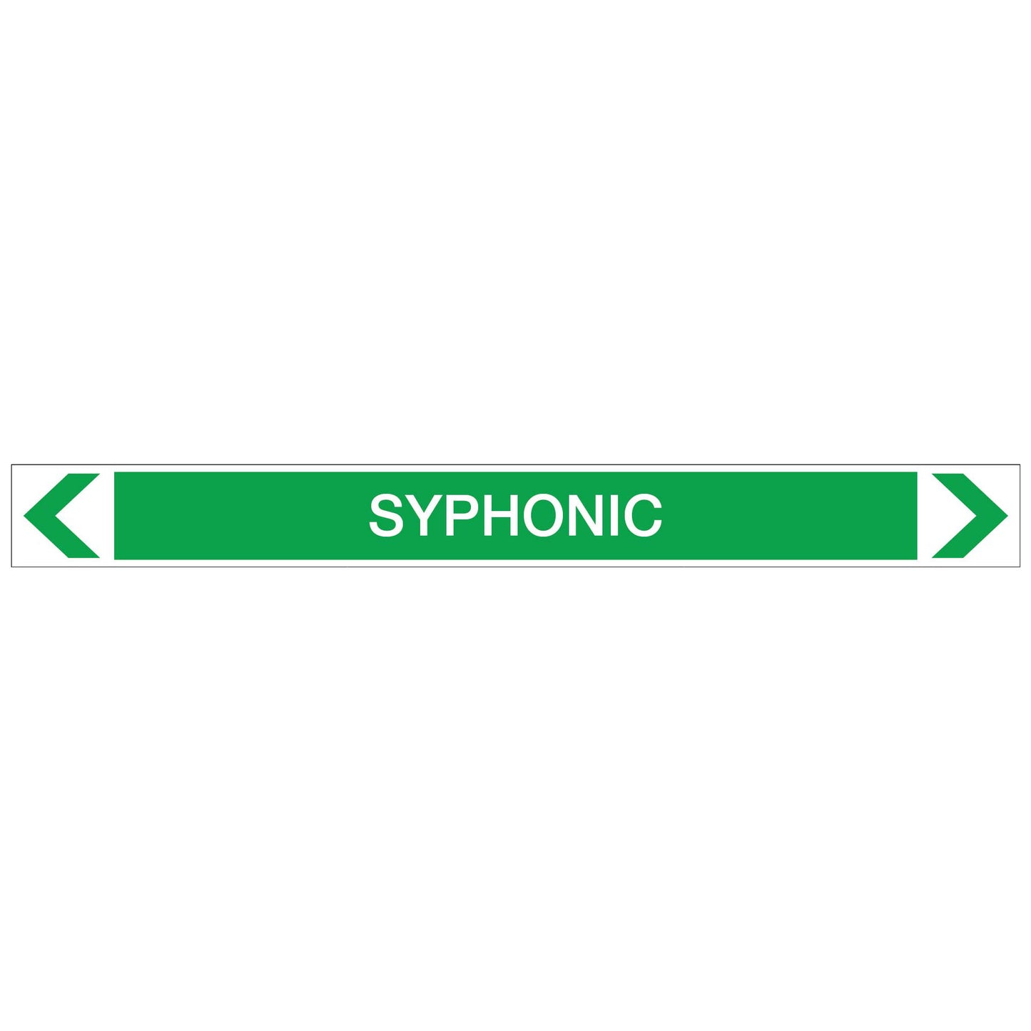 Water- Syphonic - Pipe Marker Sticker