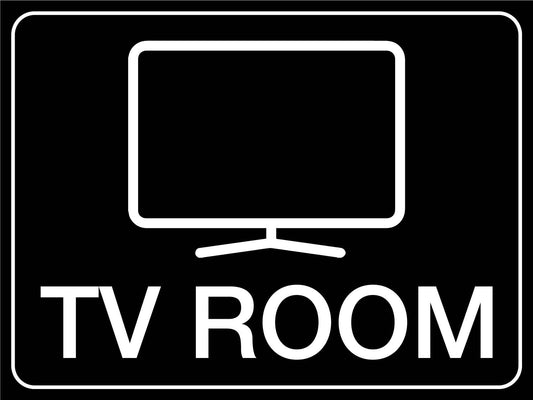 TV Room Sign