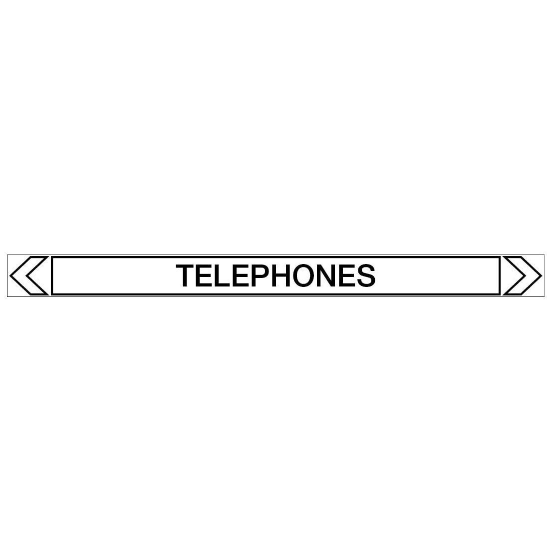 Communications - Telephones - Pipe Marker Sticker
