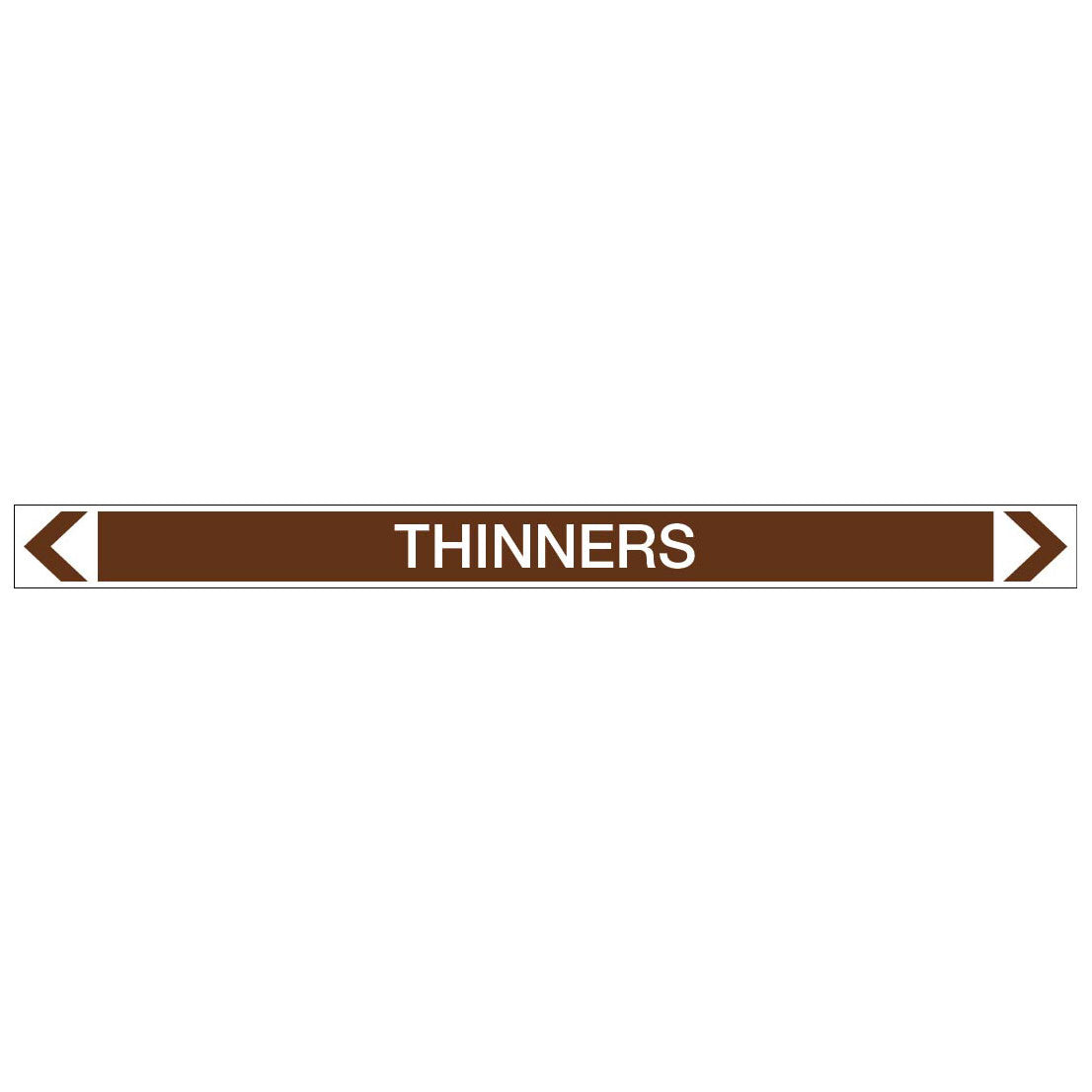 Oils - Thinners - Pipe Marker Sticker