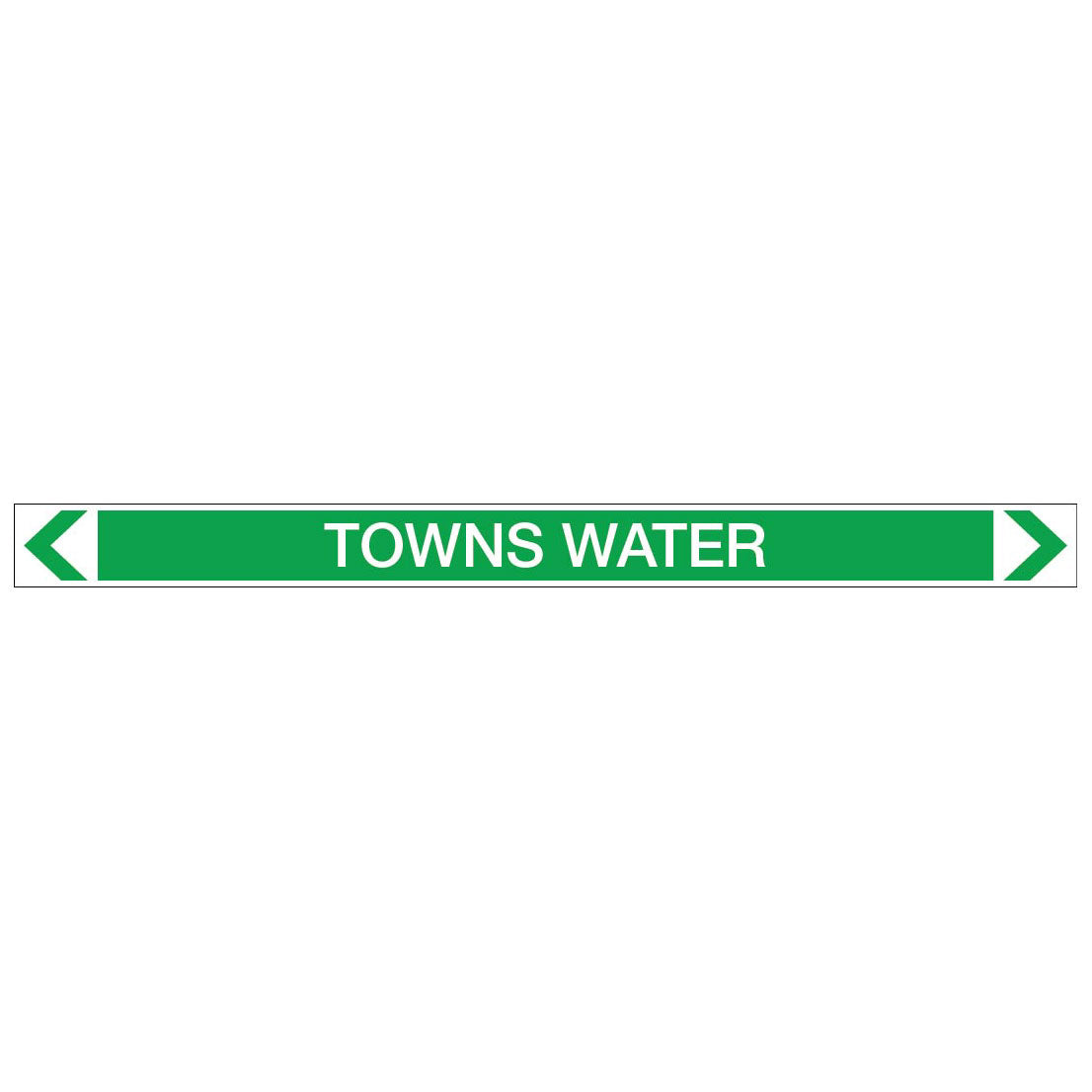 Water - Towns Water - Pipe Marker Sticker