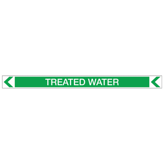 Pool/Spa - Treated Water (Left) - Pipe Marker Sticker