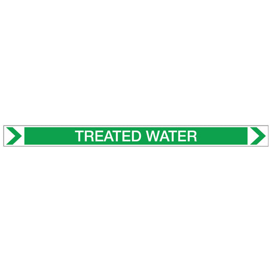 Pool/Spa - Treated Water (Right) - Pipe Marker Sticker