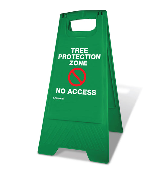 Green A-Frame - Tree Protection Zone No Access Custom