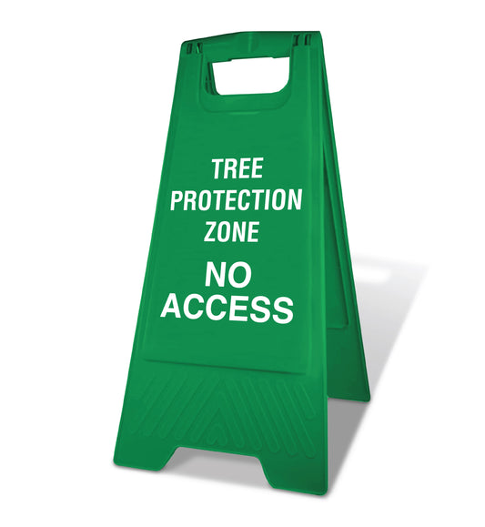 Green A-Frame - Tree Protection Zone No Access