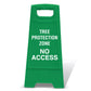 Green A-Frame - Tree Protection Zone No Access