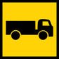 Truck Symbol Multi Message Traffic Sign