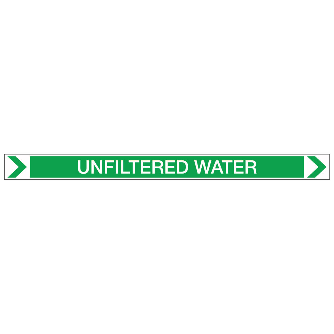 Pool/Spa - Unfiltered Water (Right) - Pipe Marker Sticker