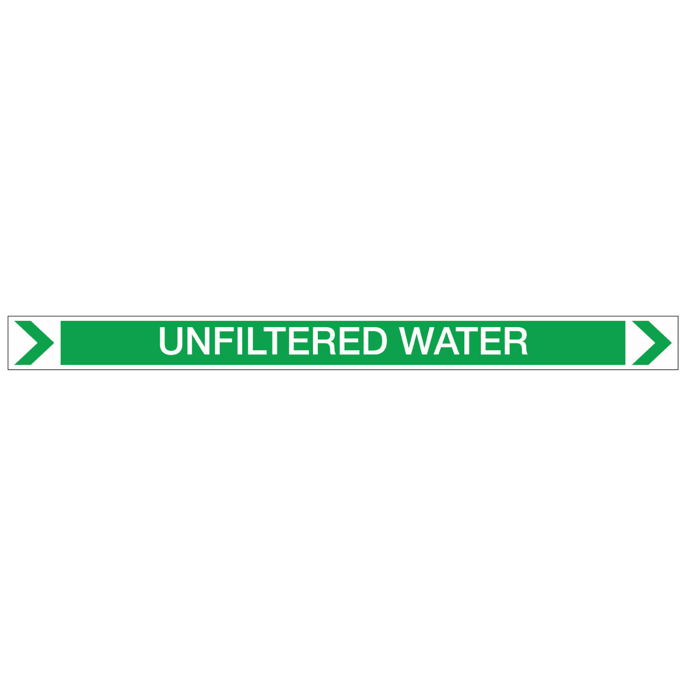 Pool/Spa - Unfiltered Water (Right) - Pipe Marker Sticker