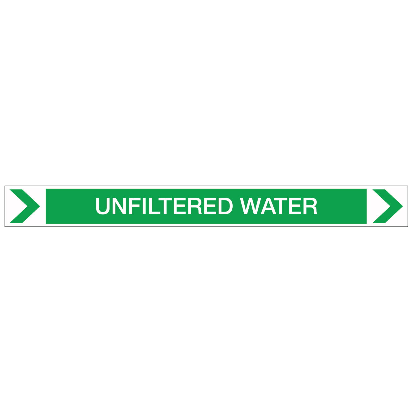 Pool/Spa - Unfiltered Water (Right) - Pipe Marker Sticker