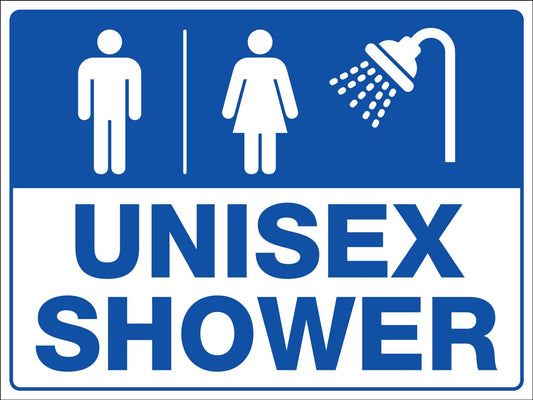 Unisex Shower Sign