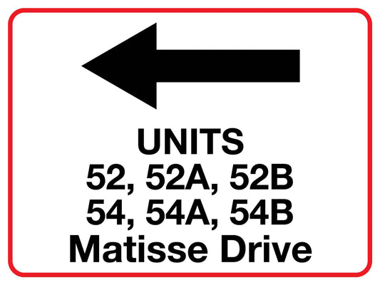 MBCM Units 52 - 54B Matisses Drive 450mm x 600mm