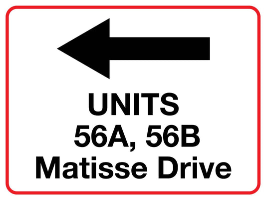 MBCM Units 56A 56B Matisse Drive 450mm x 600mm