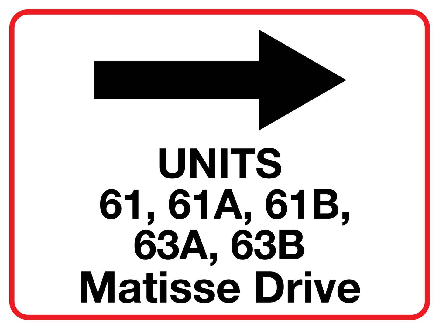 MBCM Units 61 - 63B Matisse Drive450mm x 600mm