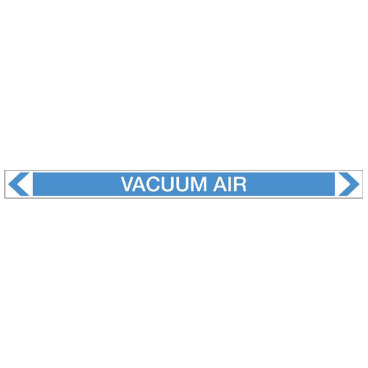 Air - Vacuum Air - Pipe Marker Sticker