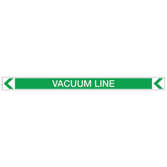 Pool/Spa - Vacuum Line (Left) - Pipe Marker Sticker