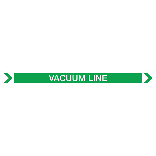 Pool/Spa - Vacuum Line (Right) - Pipe Marker Sticker