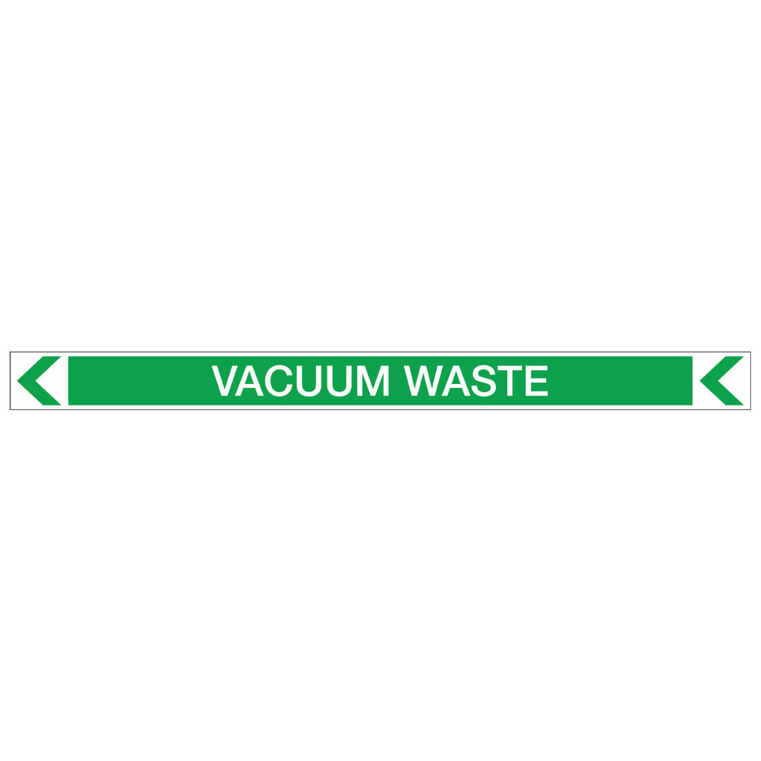 Pool/Spa - Vacuum Waste (Left) - Pipe Marker Sticker