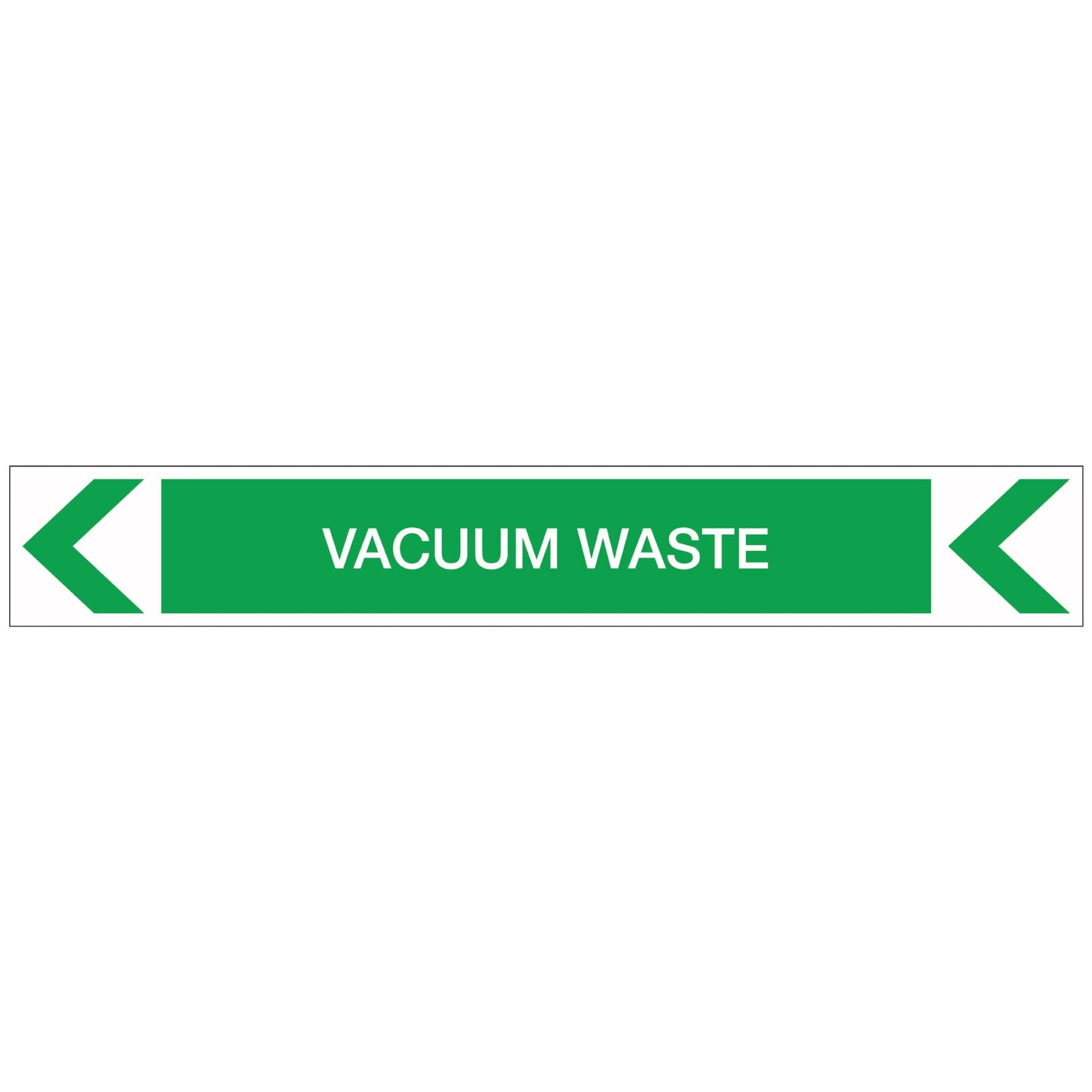 Pool/Spa - Vacuum Waste (Left) - Pipe Marker Sticker