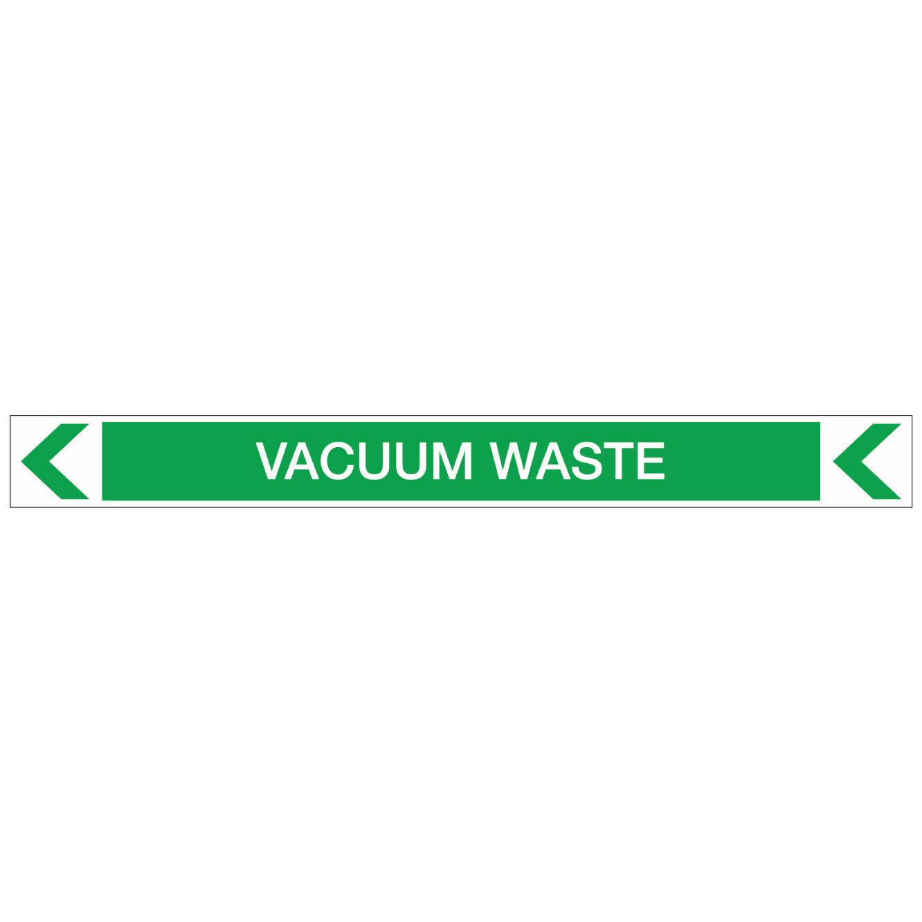 Pool/Spa - Vacuum Waste (Left) - Pipe Marker Sticker