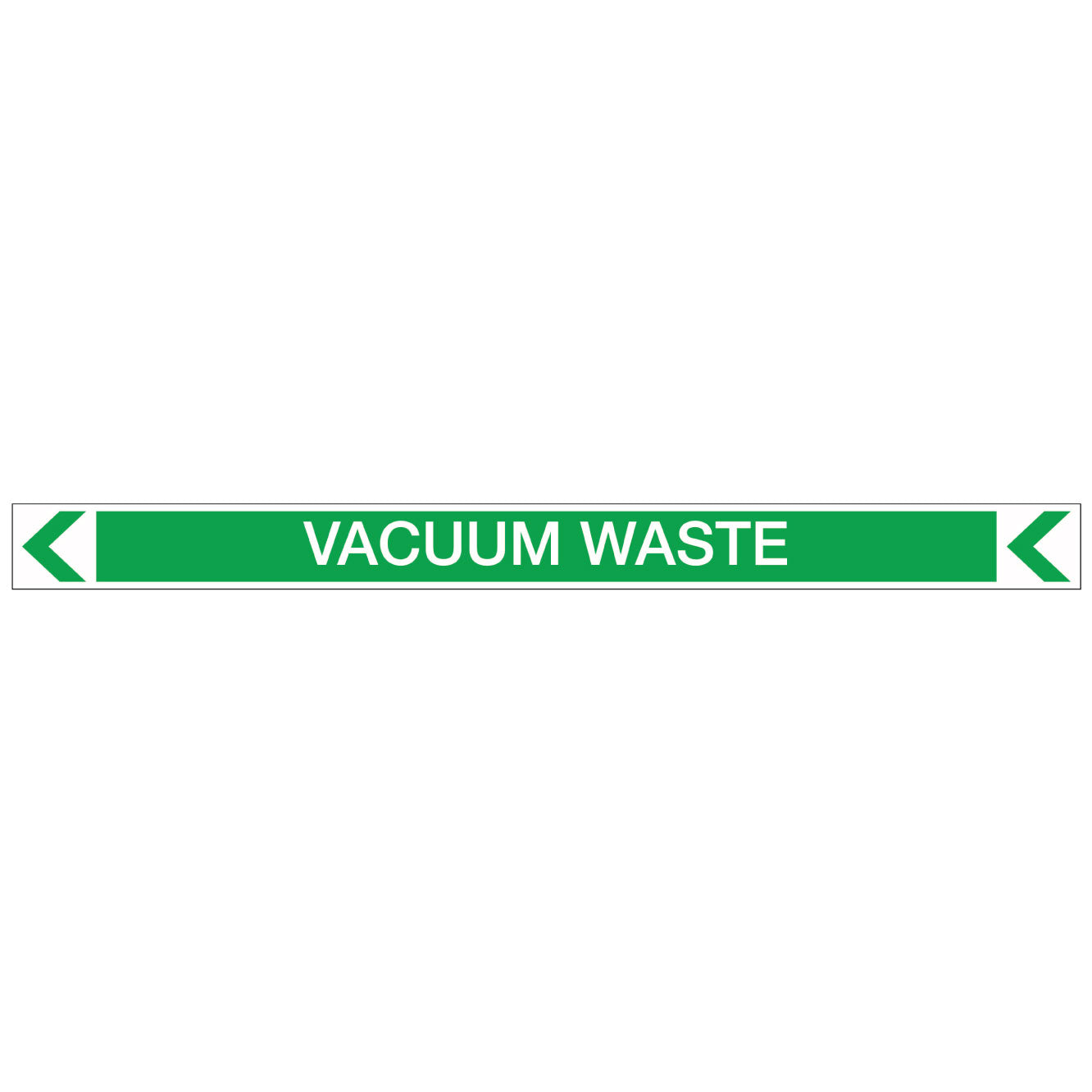 Pool/Spa - Vacuum Waste (Left) - Pipe Marker Sticker