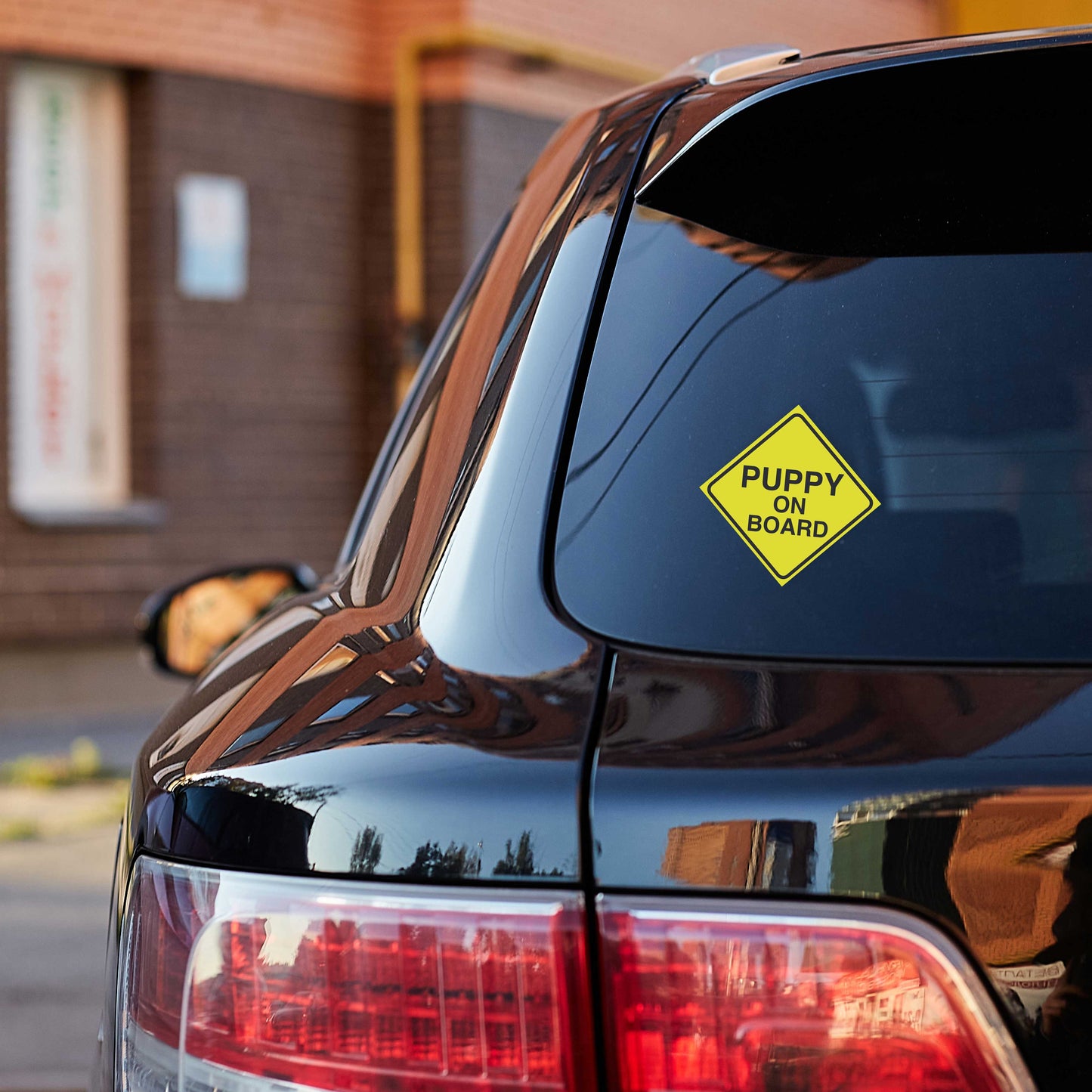 Puppy On Board Vehicle Sticker