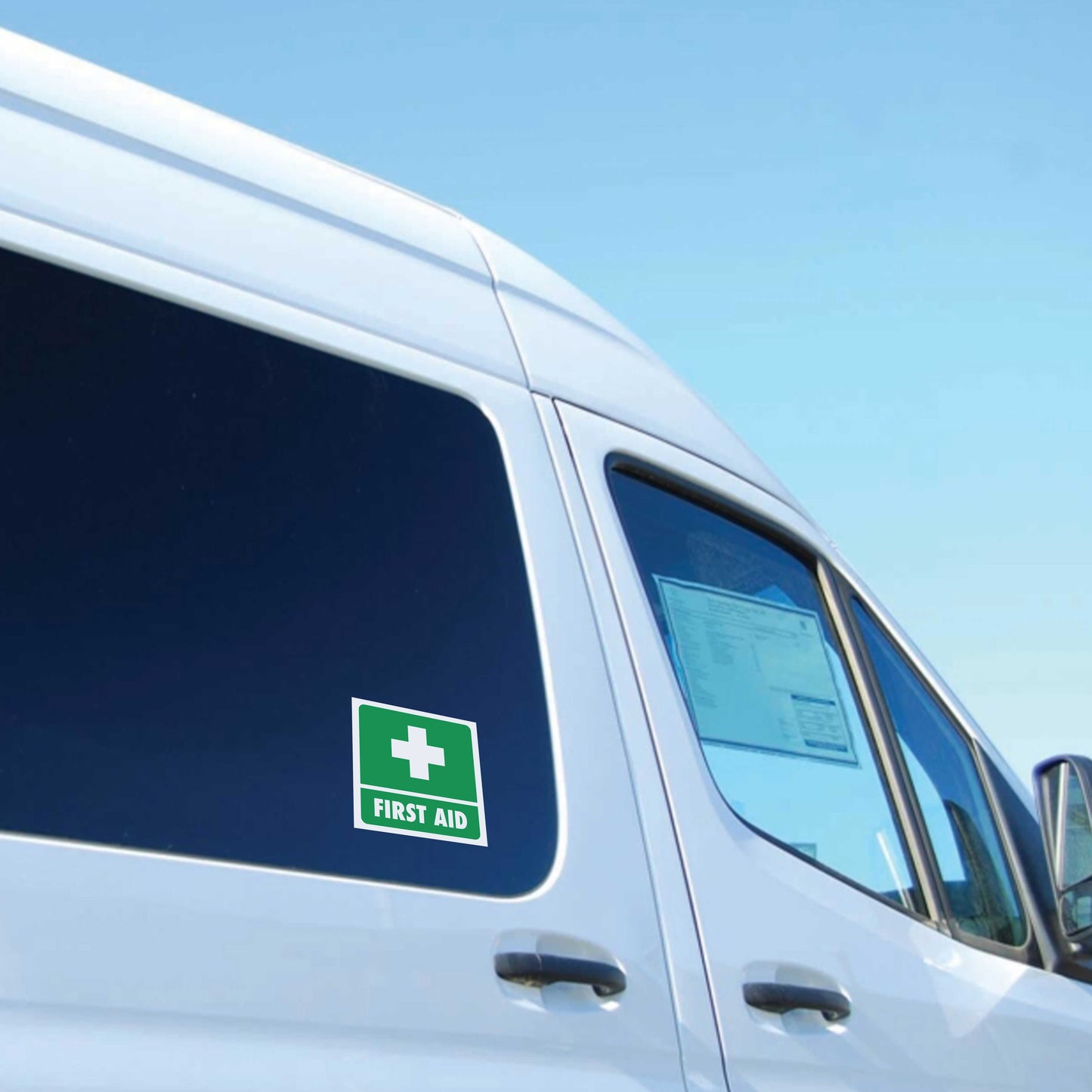 First Aid Vehicle Sticker