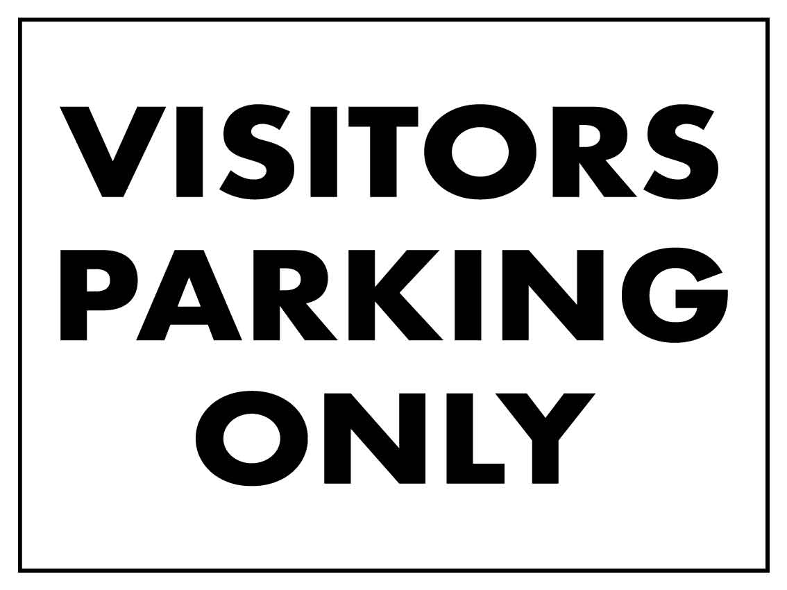 MBCM Visitor Parking Only 300mmx 400mm