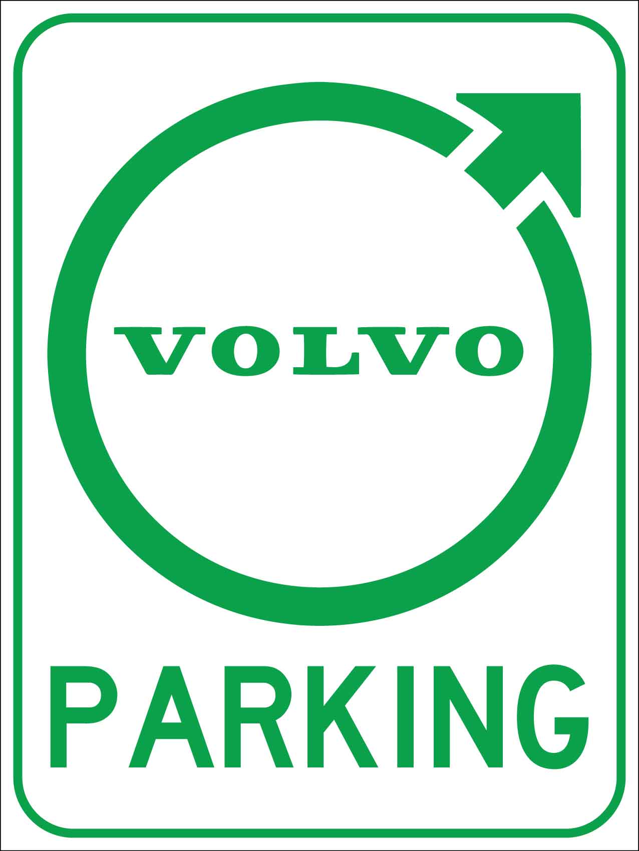 Volvo Parking Sign