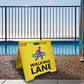 Walking Lane - Evarite A-Frame Sign