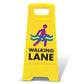 Yellow A-Frame - Walking Lane