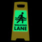 Glow In The Dark - Yellow A-Frame - Walking Lane