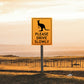 Wallaby Please Drive Slowly Sign